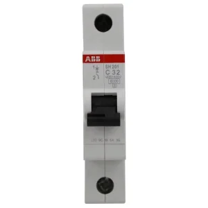 SH201 C32 1 Pole 32A 6kA C Curve Miniature Circuit Breaker DIN Rail Mount