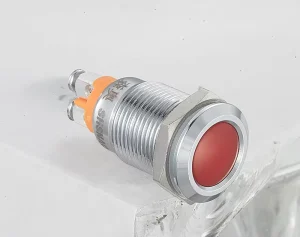 SHSNAO 12mm IP67 Screw type Metal LED Indicator Light Flat Head Waterproof Multi color 24V 380V 50000 Hours Lifespan SAJS12 XD