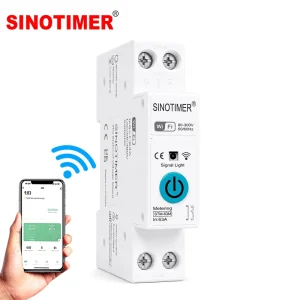 SINOTIMER STM 63M Smart Protector 63A 1P+N Remote Control MCB with Power Monitoring and Overcurrent Overheat Protection