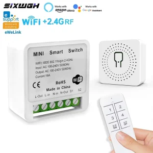 SIXWGH Factory Smart Home Devices Ewelink WiFi 2.4G Wireless Remote Controller Switch Set Waterproof Google Assistant Alexa NFC