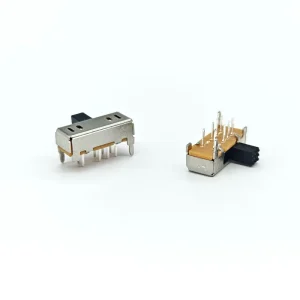SK-23D06 8-Pin 3-Position DP3T Toggle Switch Double Vertical Sliding Switch 4MM Handle Length Copper Automation Machine 50V 0.3A
