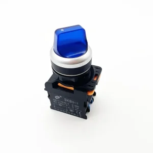 SKB0 PX11D 22mm Selector Button Knob Momentary or Maintained Illuminated 6~380V Short Body Rotary Switch Selector Button Knob