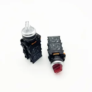 SKB0 PX22 Diameter 22mm Two-position Three-position Four Contacts Red Green Yellow Blue White Black Selector Knob Rotary Switch