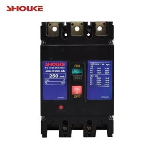 SKS NF250 CS 3P MCCB Automatic Circuit Breaker 18kA Breaking Capacity 380 440V Rated Voltage Moulded Case Circuit Breakers