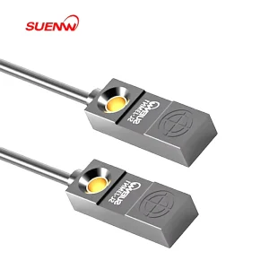 SL J3MP2 Micro Proximity Sensor Flat Type PNP NC 3 Wire DC Square Proximity Sensor for Metal Detection