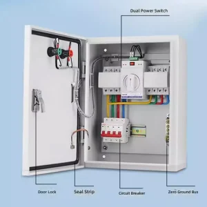 SLQ1 63 B 63A Three Phase 4P 6 KA Breaking Capacity Dual Power Automatic Transfer Switch Efficient Power Management