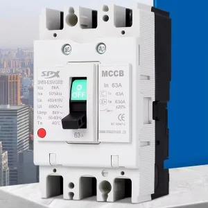 SM50 Series 3P Moulded Case Circuit Breaker 80A 100A MCCB 3P 400V 50A 63A