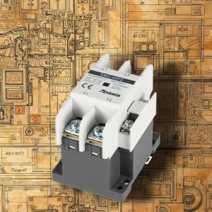 SMC 40P2 2-Pole Single Phase AC Contactor 40A 50/60Hz Din Rail Mounting Contactor for Air Conditioning Industrial Automation