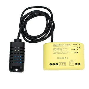 SMG 3051 Zigbee Temperature and Humidity Monitoring Sensor 85-250V Tuya Smart Switch Module 433 RF Remote Control Relay Alexa