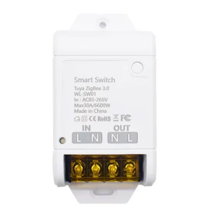 SMG F0404 Smart Switch ZIGBEE 30A 6600W Relay Module Wireless Remote Control Breaker Work with Alexa Google Home