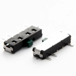 SMT Mini Reset Toggle Switch with 2 Spring 1p2t Slide Switch 2 Positions Mini Two Ways Reset Switch Green Handle