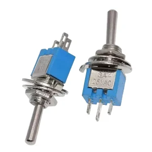 SMTS 102 Mini Small Toggle Switch Three Pins Two Positions 3 Pin 2 Position Toggle 5mm Micro Button Switch