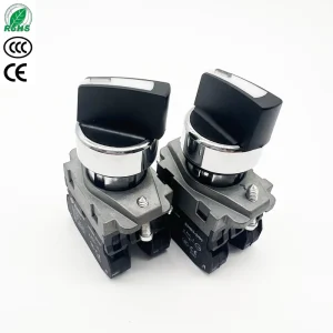SNB5M 11X Momentary or Maintained 1NO 1NC or 2NO or 2NC IP65 Waterproof Metal and Plastic Knob Selector Rotary Button Switch