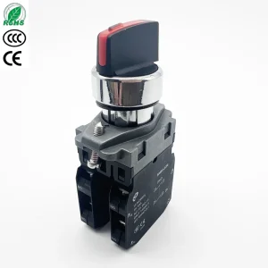 SNB5M 22X Momentary or Maintained 2NO 2NC or 4NO or 4NC IP65 Waterproof Metal and Plastic Knob Selector Rotary Button Switch