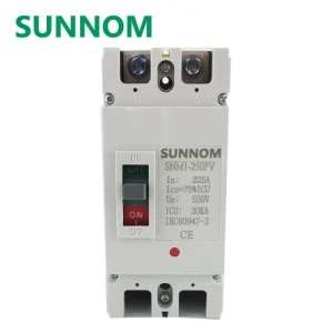 SNM1-250PV 225A 550V 2 Poles DC Molded Case Type Circuit Breaker 2P MCCB for PV Power System
