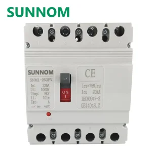 SNMI-250PV 1000V 80A PV Power System 4 Poles DC MCCB Molded Case Circuit Breaker