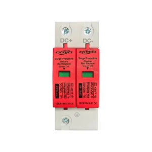 SPD 2 Pole T2 DC1000V Surge Protector 40KA CE OEM ODM Customizable Color MOV OBO Shell Solar System