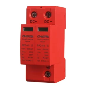 SPD 40 2P DC Surge Protector T2 20kA 40kA 1000VDC PV Solar CE DIN Rail Mount