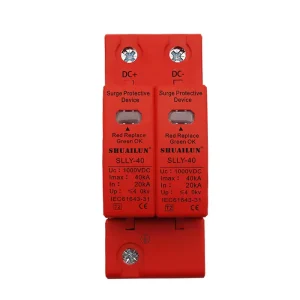 SPD Customized 220V T2 DC Surge Protector Nylon Lightning Protection for Solar Systems