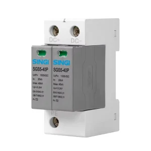 SPD Surge protection Devices DC PV 750V 60KA Solar System Solar Outdoor Lightning Surge Arrester Protector 2P 20KA