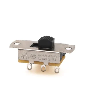 SPDT Auto Reset 3 Way Spring Return Toggle Switch 3A 250V Copper Contacts 12mm IP40 Pin Terminal Automation Machines
