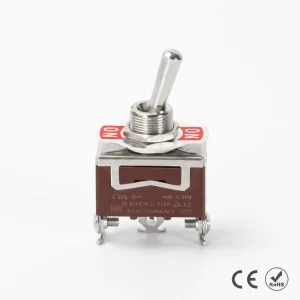 SPDT ON ON Momentary Toggle Switch 12V 30A Brass Terminal CE RoHS for Marine Automotive Manufacturer Direct