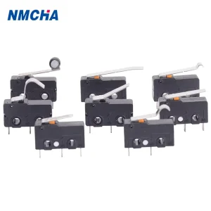 SPDT SS Series Micro Limit Switch On-Off Function Plastic IP40 10A/15A CE Certified Featuring Simulated Roller Leaf Spring