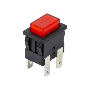 SPST/SPDT Momentary/latching Illuminated Rectangular Push Button Switch for Oven, Coffee Maker, Kitchenwares