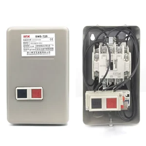 SPX Three-Phase Magnetic Motor Starter SMS-T25 AC 220V/AC380V 7.5KW Compressor Use CE Certified Enclosed Iron Shell