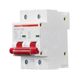 SRDZ47-125Z DC 1000V Miniature Circuit Breaker 80A NC 2P Over-voltage Protection with 10kA Breaking Capacity Made Copper