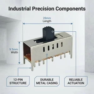 SS 25H01 Smart Toggle Switch ON OFF 2Way 125V 0.5A Heavy Duty Copper IP40 PCB Terminal Gold Chip Electrical Equipment