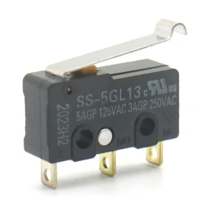 SS 5GL13 Touch activated Toggle Switch SPDT 5A 125VAC with Long Hinge Lever for Limit Position Detection