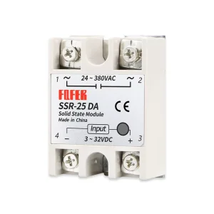 SSR 25DA Single Phase Solid State Relay DC Controlled AC Low Power Sealed Industrial Circuit Control