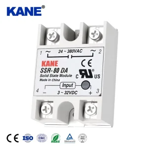SSR 80DA DC To AC 80A Solid State Relay Module 3 32V Input DC 24 380V AC Output Single Phase For PID Temperature Control