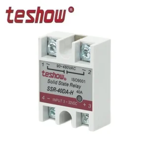 SSR40DA H Customizable Single Phase Relay 40A Sealed Miniature High Power AC DC ABS Copper Contact 480V Screw Phase
