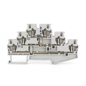 ST 2.5 3L PV Three Level Spring Clamp Terminal Block Triple Tier Feed Through DIN Rail Terminal Connector