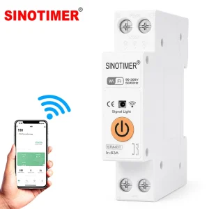STM-63T Smart Timer Relay Switch 63A with Remote APP Control Remote Control Din Rail Programmable Timer Scheduling