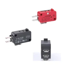 SYV-15-1C25 Single Push Button Micro Switch with 250Vac Max. Voltage and 15A Max. Current