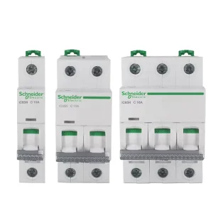 Schneider Acti9 IC65N MCB 1P 2P 3P 4P C D Curve 32A 63A Miniature Circuit Breaker Overload Short Circuit Protection Air Switch