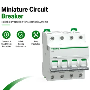 Schneider IC65N MCB 4P 1A 2A 3A 4A 6A 10A 16A 20A 25A 32A 40A 50A 63A 80A Miniature Circuit Breaker