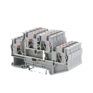 Screw Feed Top Wiring Spring Cage Connector Electric Wanjie Terminal Block