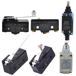Screw Terminal Basic Electric Micro Switches Sliver Contact Reset 1NO 1NC Microswitch With Short Roller Lever