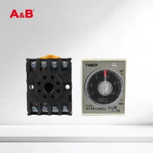 Sealed Miniature Time Delay Relay ST3P Industrial Electric Adjustable Timer 380V 25A Low Power Screw Terminal