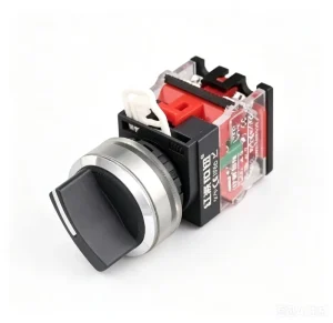 Selector Switch 1NO1NC Plastic 30mm 2 Position Electronic Panel Mount Rotary Push Button IP65 10A 660V Industrial Control