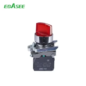 Selector Switch Red Black Green Yellow Blue with Indicator Light