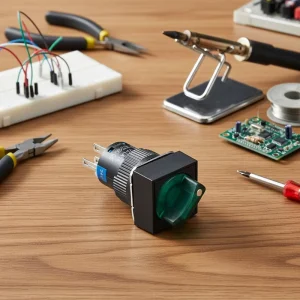 Selector Switch Rotary 16mm 2 3 Position with Lamp Red Green LED SPDT DPDT Contact Plastic Instrument Use 250V 5A