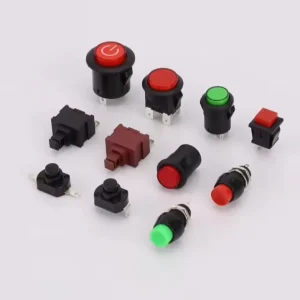 Self Reset Push Button Switch with Lock Available in Red Yellow Blue Green White Black Colors