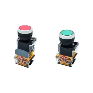 Self Resetting Push Button Switch 22mm Silver Contact Push Button Switch 220V Small Installation of Button Switch Panel