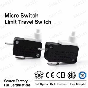 Self-locking/non-self-locking microswitch limit switches