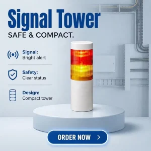 Signal Tower LR6-202WJNW-RY Indicator Lights Tower DC24V LR Series Stack Light Signal Towers